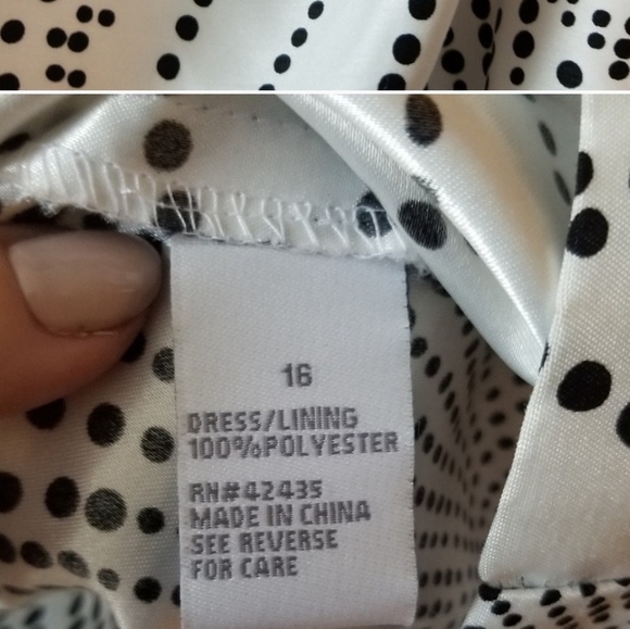 Dress Barn Black & White sleeveless dress - Picture 3 of 5